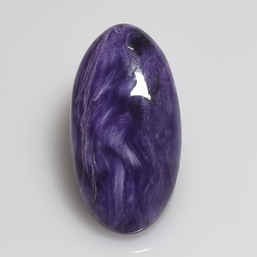 Charoite Viola naturale da 5.40 ct, Taglio ovale, Opaco
