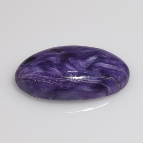 Charoite Viola naturale da 5.40 ct, Taglio ovale, Opaco