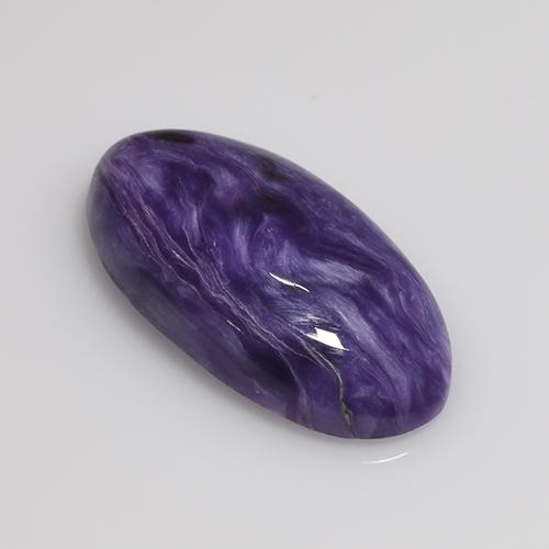 Charoite Viola naturale da 5.40 ct, Taglio ovale, Opaco