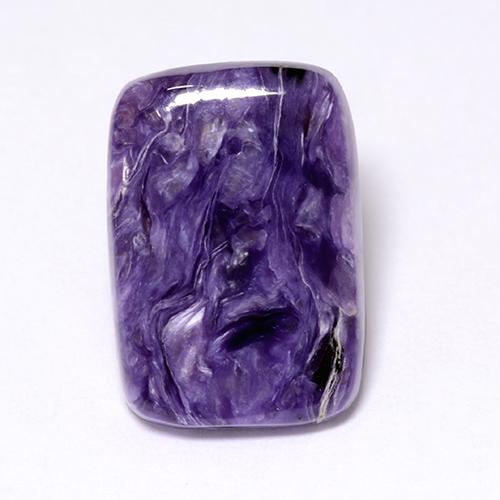 Charoite Viola naturale da 5.12 ct, Taglio a cuscino, Opaco