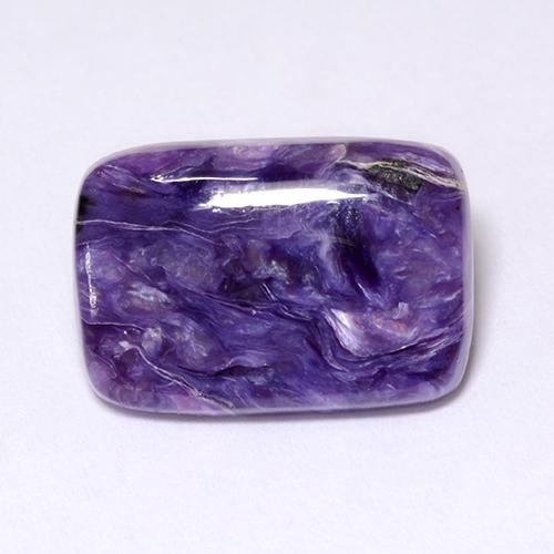 Charoite Viola naturale da 5.12 ct, Taglio a cuscino, Opaco
