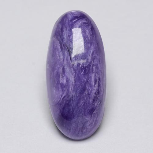 Caroite naturale viola da 3,81 ct, taglio ovale, opaco