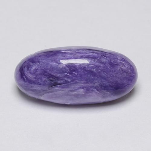 Caroite naturale viola da 3,81 ct, taglio ovale, opaco