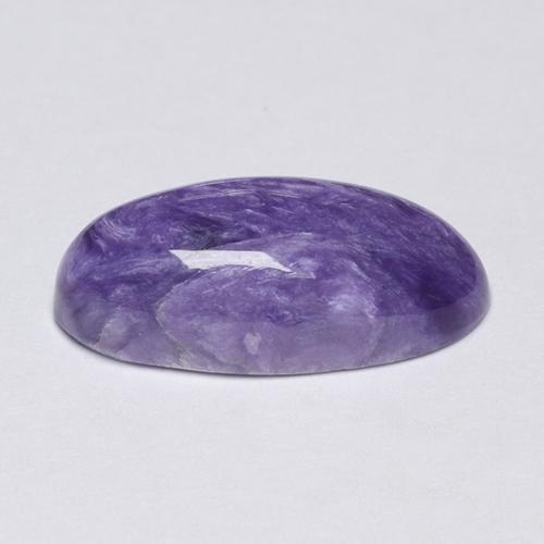 Caroite naturale viola da 3,81 ct, taglio ovale, opaco