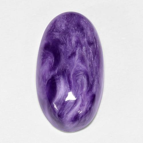 Charoite Viola naturale da 6.23 ct, Taglio ovale, Opaco