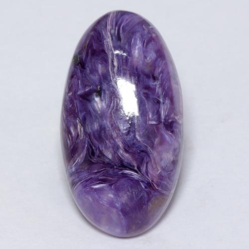 Caroite naturale viola da 5,12 ct, taglio ovale, opaco