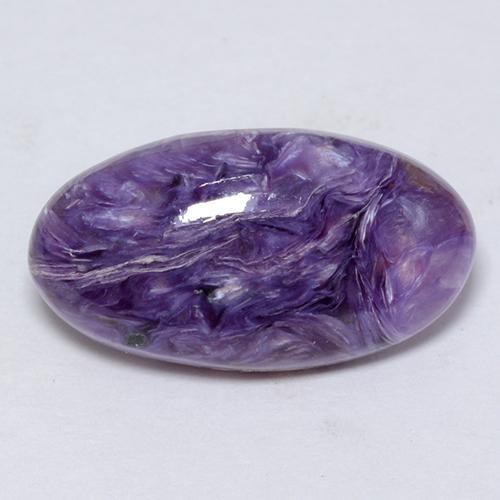 Caroite naturale viola da 5,12 ct, taglio ovale, opaco
