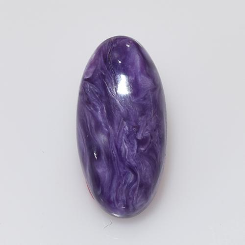 Charoite Viola naturale da 4.14 ct, Taglio ovale, Opaco