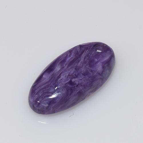 Charoite Viola naturale da 4.14 ct, Taglio ovale, Opaco