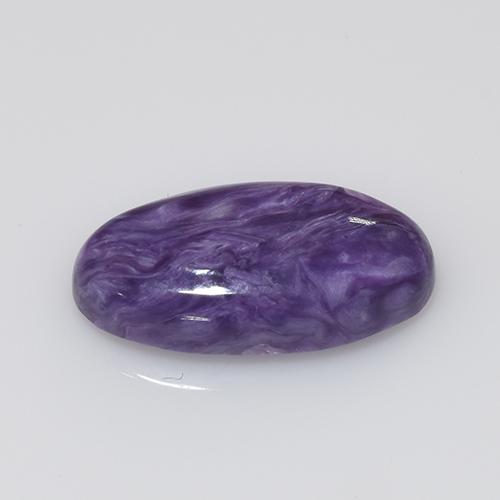 Charoite Viola naturale da 4.14 ct, Taglio ovale, Opaco