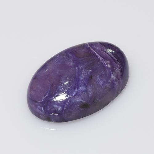 Caroite naturale viola da 10,28 ct, taglio ovale, opaco