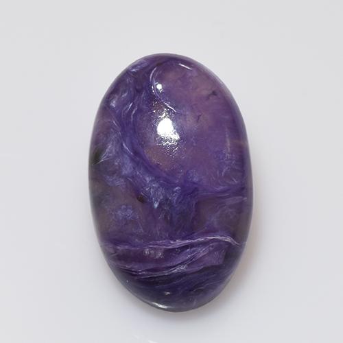 Caroite naturale viola da 10,28 ct, taglio ovale, opaco