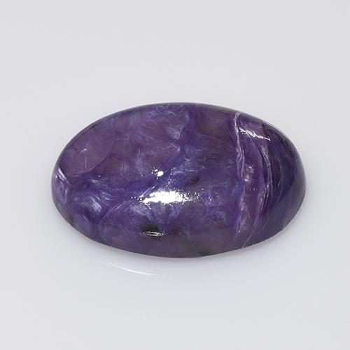 Caroite naturale viola da 10,28 ct, taglio ovale, opaco
