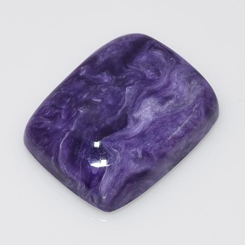 Charoite Viola naturale da 14.45 ct, Taglio a cuscino, Opaco