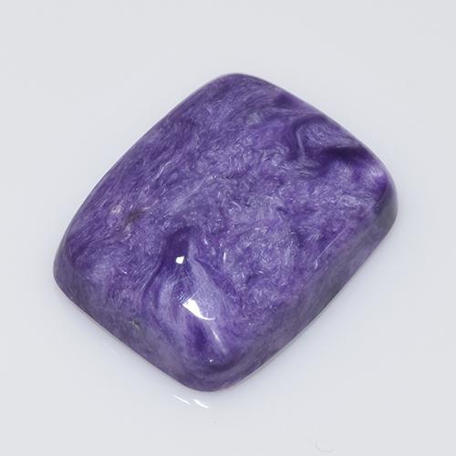 Charoite Viola medio naturale da 12.64 ct, Taglio a cuscino, Opaco