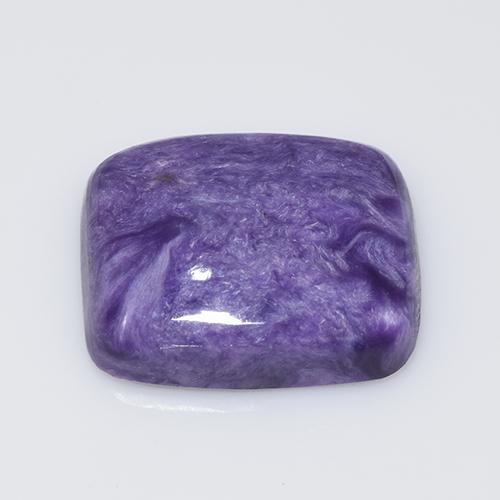 Charoite Viola medio naturale da 12.64 ct, Taglio a cuscino, Opaco