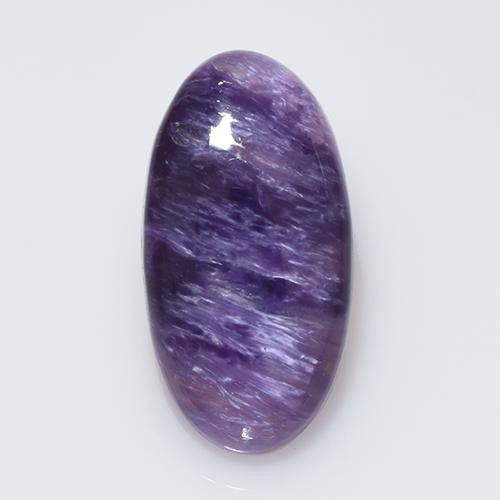 Charoite Viola naturale da 6.77 ct, Taglio ovale, Opaco