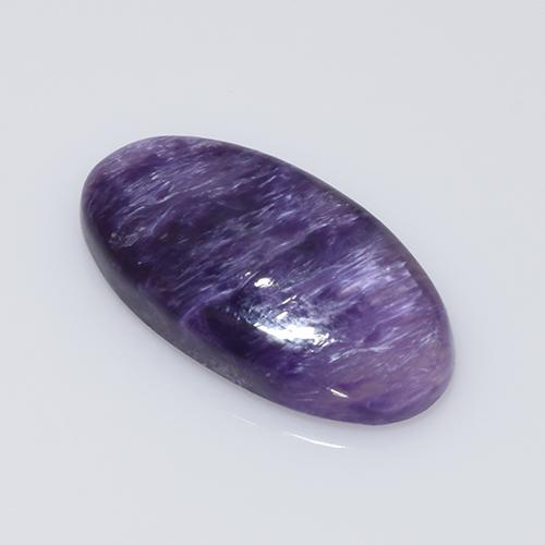 Charoite Viola naturale da 6.77 ct, Taglio ovale, Opaco