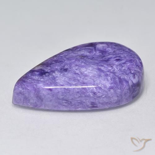 Charoite Velluto Chiaro Viola Viola naturale da 12.06 ct, Forma a pera, Opaco
