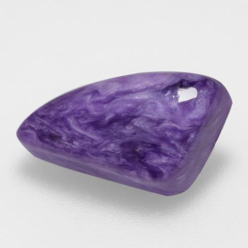 Caroite velluto viola viola naturale da 5,08 ct, forma fantasia, opaco