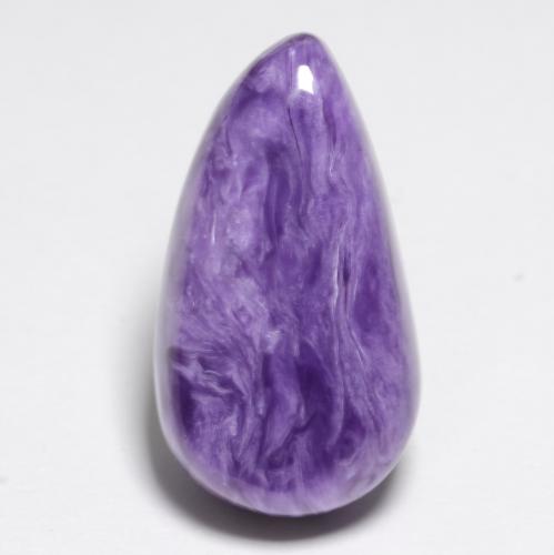 Charoite Viola medio naturale da 6.43 ct, Forma fantasia, Opaco