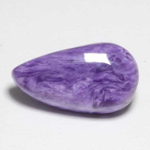 Charoite Viola medio naturale da 6.43 ct, Forma fantasia, Opaco