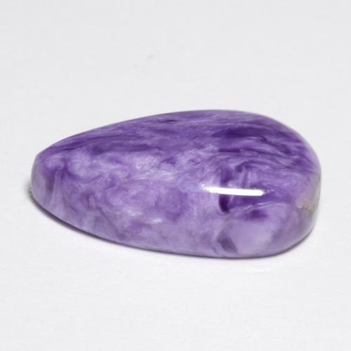 Charoite Viola medio naturale da 6.43 ct, Forma fantasia, Opaco