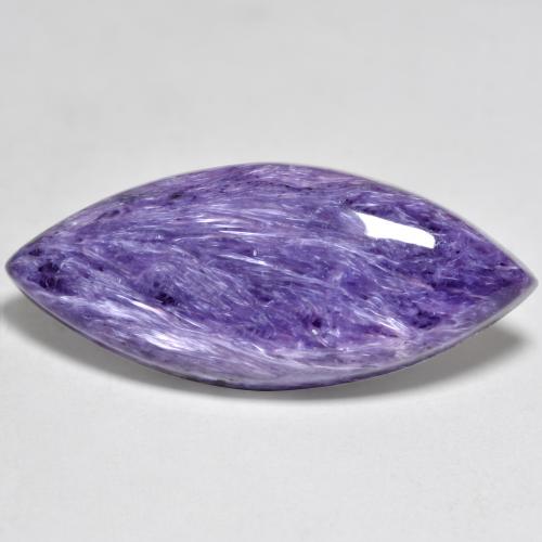 Charoite Viola medio naturale da 12.07 ct, Taglio marquise, Opaco
