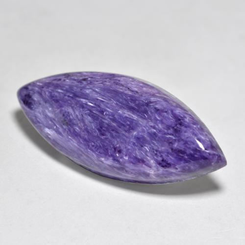 Charoite Viola medio naturale da 12.07 ct, Taglio marquise, Opaco