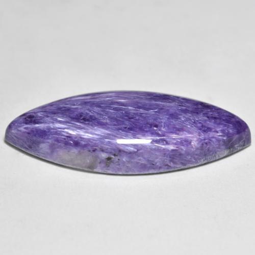 Charoite Viola medio naturale da 12.07 ct, Taglio marquise, Opaco