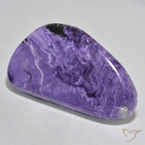 Charoite Viola medio naturale da 44.32 ct, Taglio a fantasia, Opaco