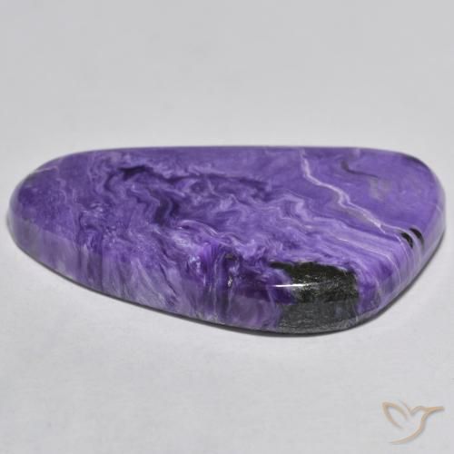 Charoite Viola medio naturale da 44.32 ct, Taglio a fantasia, Opaco