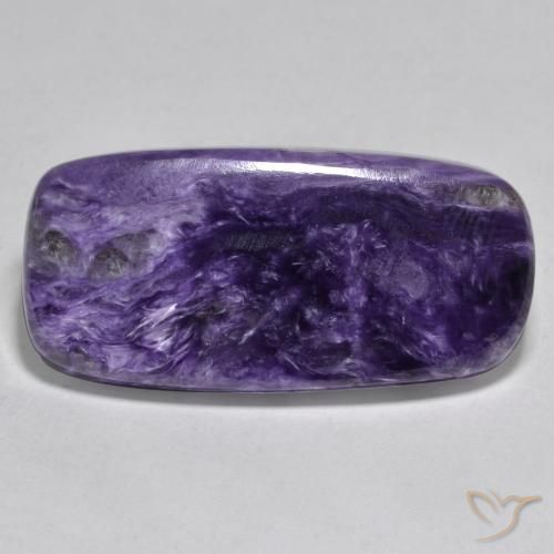 37.13ct Naturale Viola medio-scuro Charoite, Cuscino, Opaco