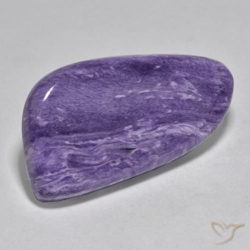 Charoite Viola medio naturale da 46.54 ct, Taglio a fantasia, Opaco