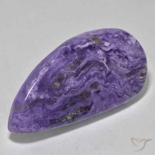 Charoite Viola medio naturale da 48.18 ct, Taglio a fantasia, Opaco