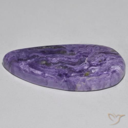 Charoite Viola medio naturale da 48.18 ct, Taglio a fantasia, Opaco