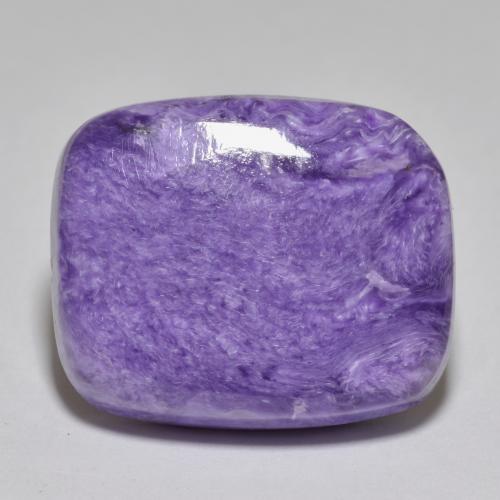 Charoite Velluto Viola Viola naturale da 23.02 ct, Taglio a cuscino, Opaco