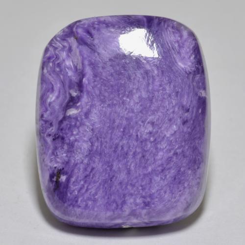 Charoite Velluto Viola Viola naturale da 23.02 ct, Taglio a cuscino, Opaco