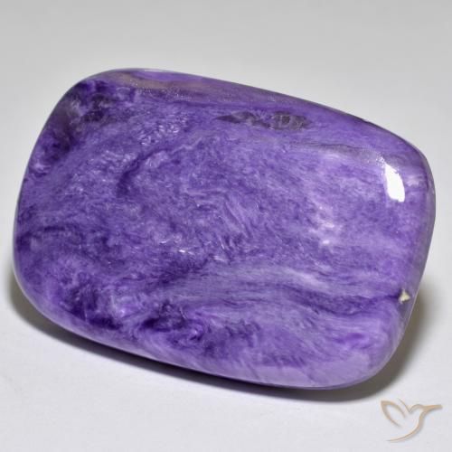 53.26ct Naturale Velluto Chiaro Viola Viola Charoite, Cuscino, Opaco