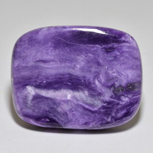 Charoite Velluto Viola Viola naturale da 44.81 ct, Taglio a cuscino, Opaco