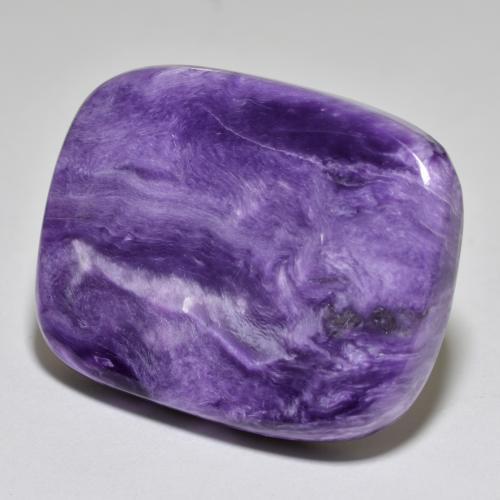Charoite Velluto Viola Viola naturale da 44.81 ct, Taglio a cuscino, Opaco