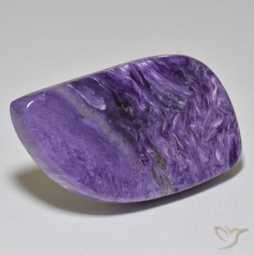 Charoite Viola scuro naturale da 45.93 ct, Taglio a fantasia, Opaco