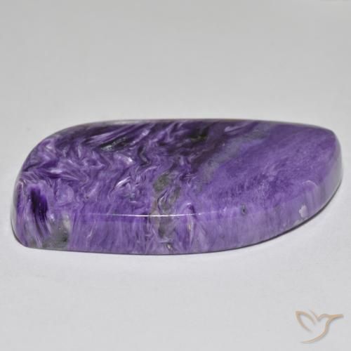 Charoite Viola scuro naturale da 45.93 ct, Taglio a fantasia, Opaco