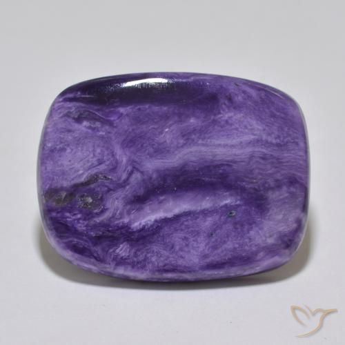 Charoite Velluto Viola Viola naturale da 40.98 ct, Taglio a cuscino, Opaco