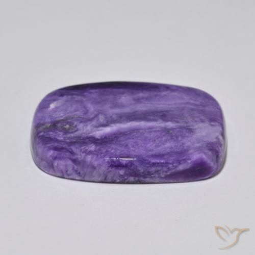 Charoite Velluto Viola Viola naturale da 40.98 ct, Taglio a cuscino, Opaco