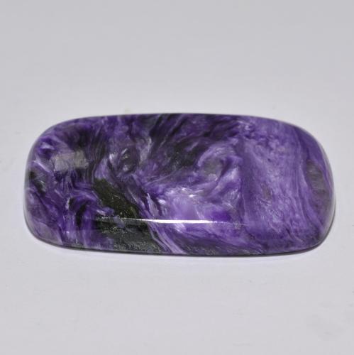Charoite Viola medio naturale da 80.27 ct, Taglio a cuscino, Opaco