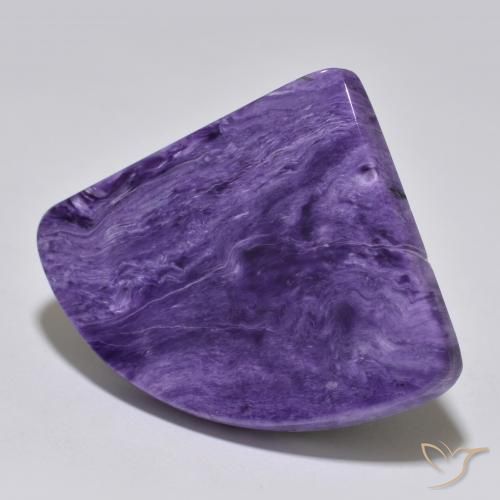 Charoite Viola medio naturale da 55.11 ct, Taglio a fantasia, Opaco