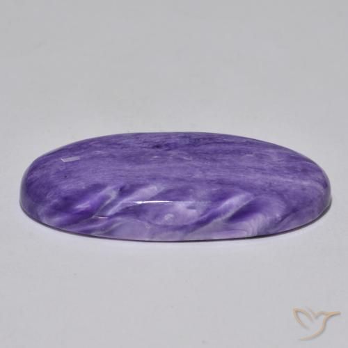 Charoite Velluto Chiaro Viola Viola naturale da 30.82 ct, Ovale, Opaco