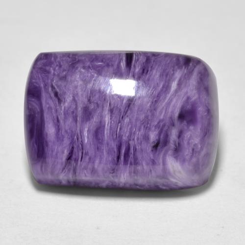 Caroite naturale viola da 9,19 ct, taglio a cuscino, opaco