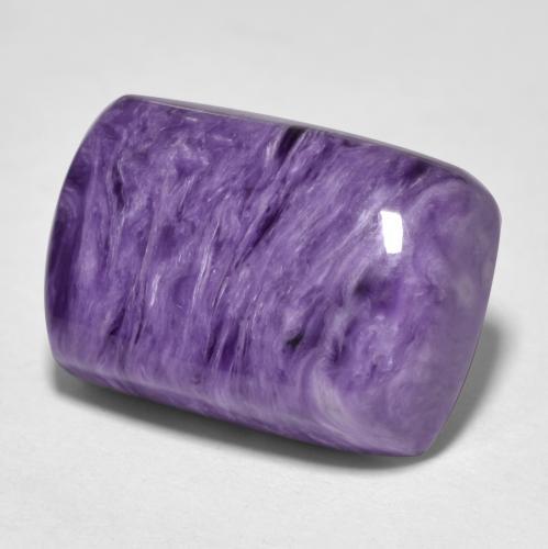 Caroite naturale viola da 9,19 ct, taglio a cuscino, opaco